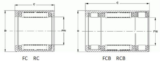 FC FCB 1 Way 1.76Nm Drawn Cup Roller Clutches 0